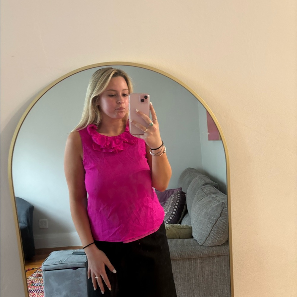 Pink J. Crew Blouse